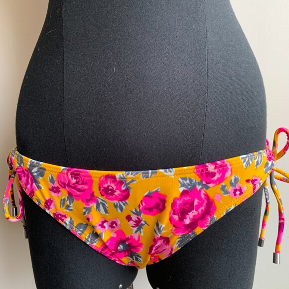 Billabong surf BLUE CRUSH era Vintage bikini floral D cup halter top set RARE - Picture 3 of 9